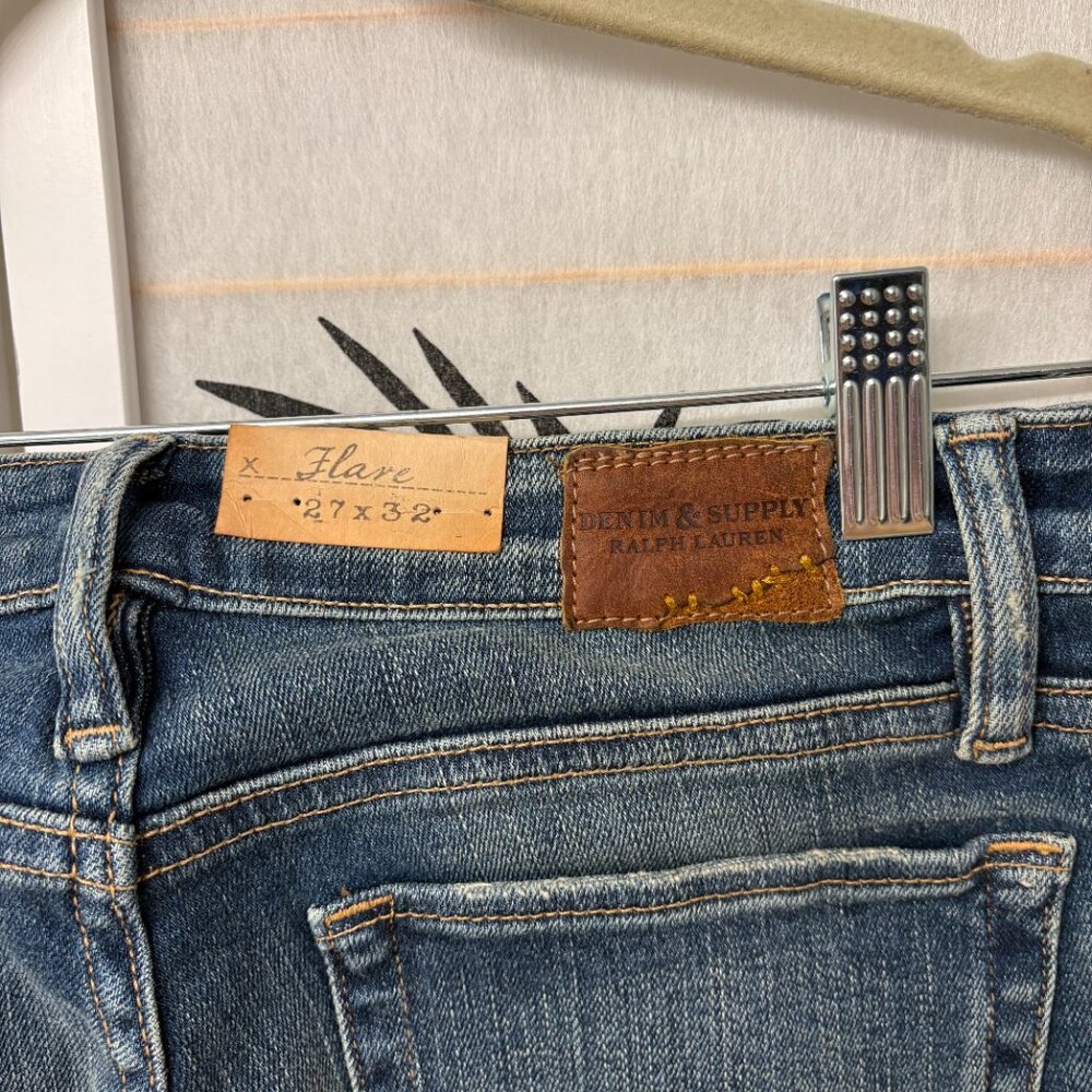NEW Denim & Supply Ralph Lauren Flare Jeans 27 x 32 - Picture 9 of 13